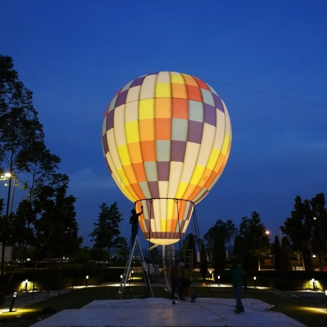 Giant Lighted Hot Air Balloon Replica 30 ft
