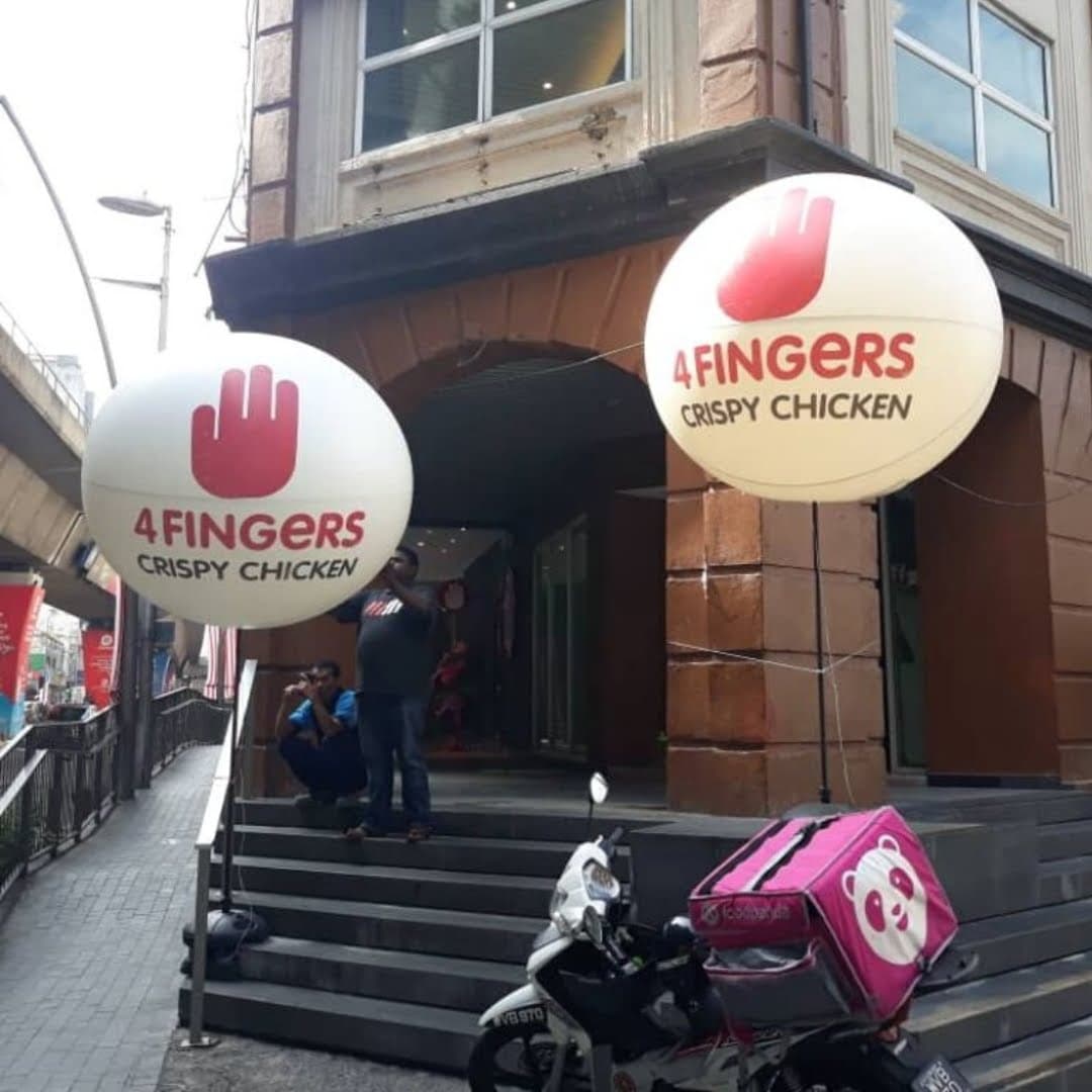Lighted balloon stand branding Malaysia