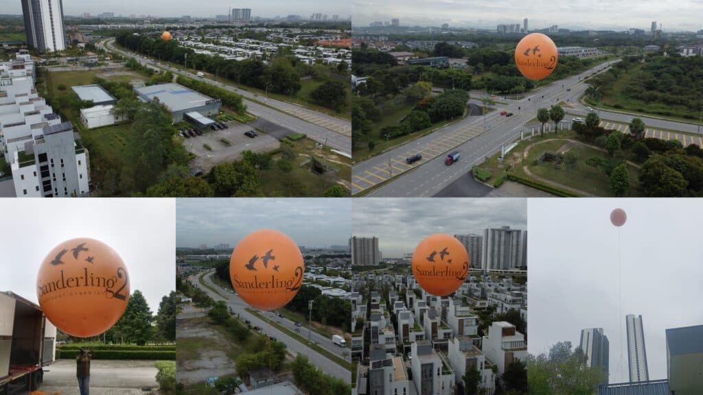 Giant Advertising Balloon at Avaland's Sanderling 2 Lakefront Cyberjaya — photo 1