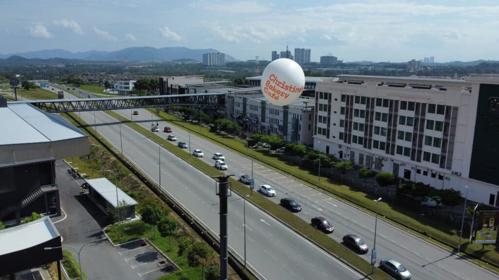 Giant Advertising Balloon at Christine's Bakery, Bangi Avenue — photo 3