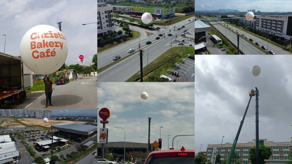 Giant Advertising Balloon at Christine's Bakery, Bangi Avenue — photo 9