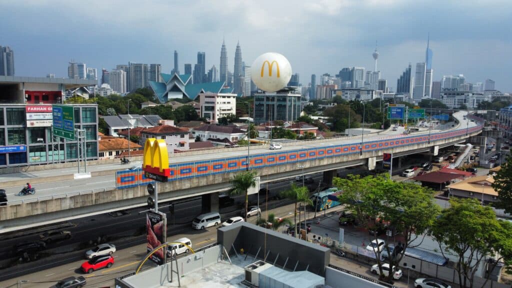 Giant Moon Helium Balloon at McDonald's Titiwangsa, Kuala Lumpur — photo 10