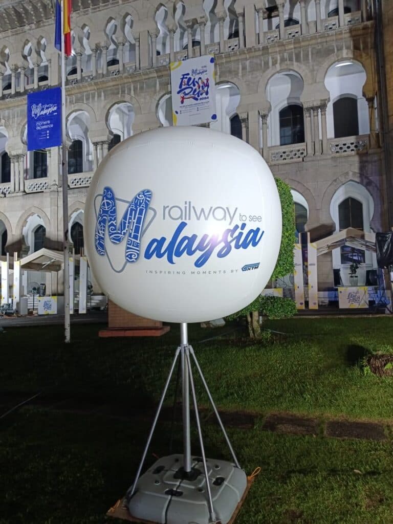 KTMB Keretapi Tanah Melayu Lighted Balloon Stands — photo 2