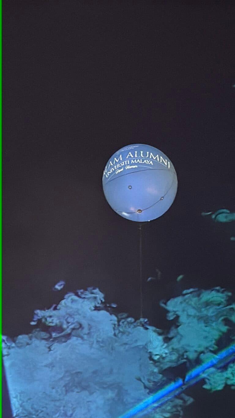 Lighted Giant Advertising Balloon at Universiti Malaya — photo 8