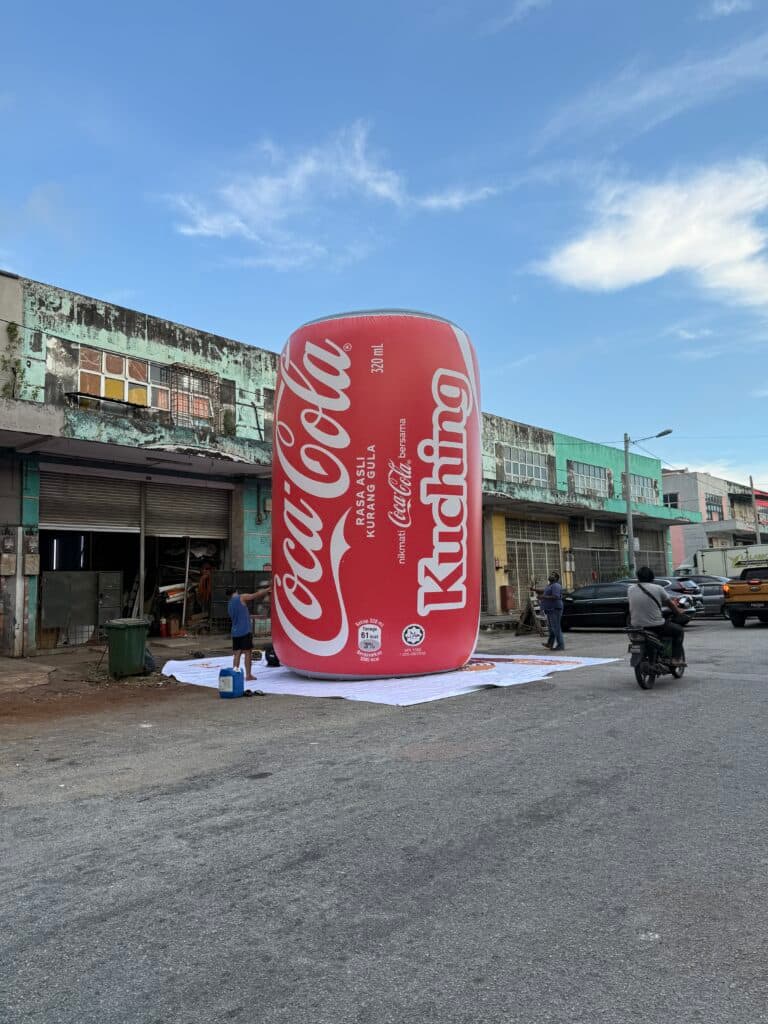 Make a Bold Statement with a Giant Inflatable Replica Coca-Cola Can — photo 2