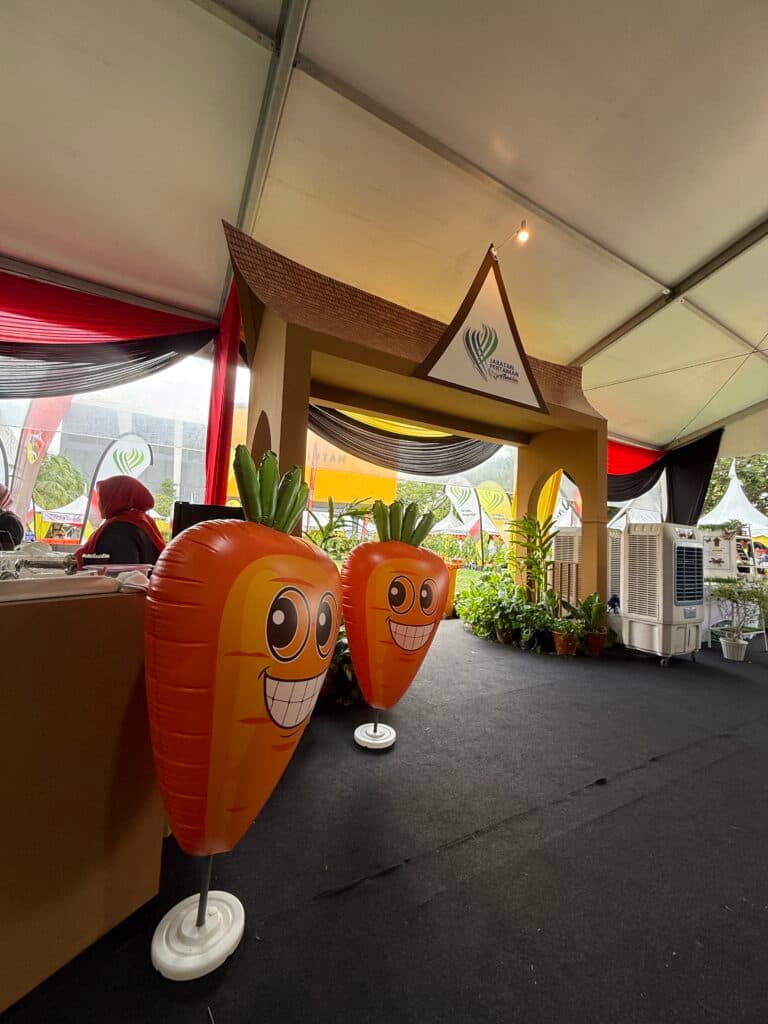 Vegetable Inflatable Replica at NS Fest 2025 in Nilai, Negeri Sembilan — photo 1