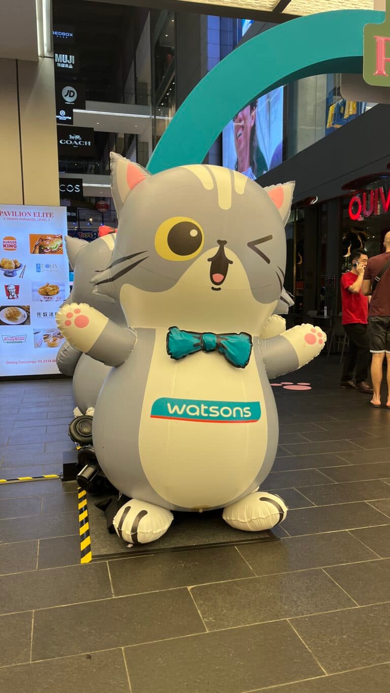 Watson Cat Inflatable Replica at Pavilion KL — photo 2