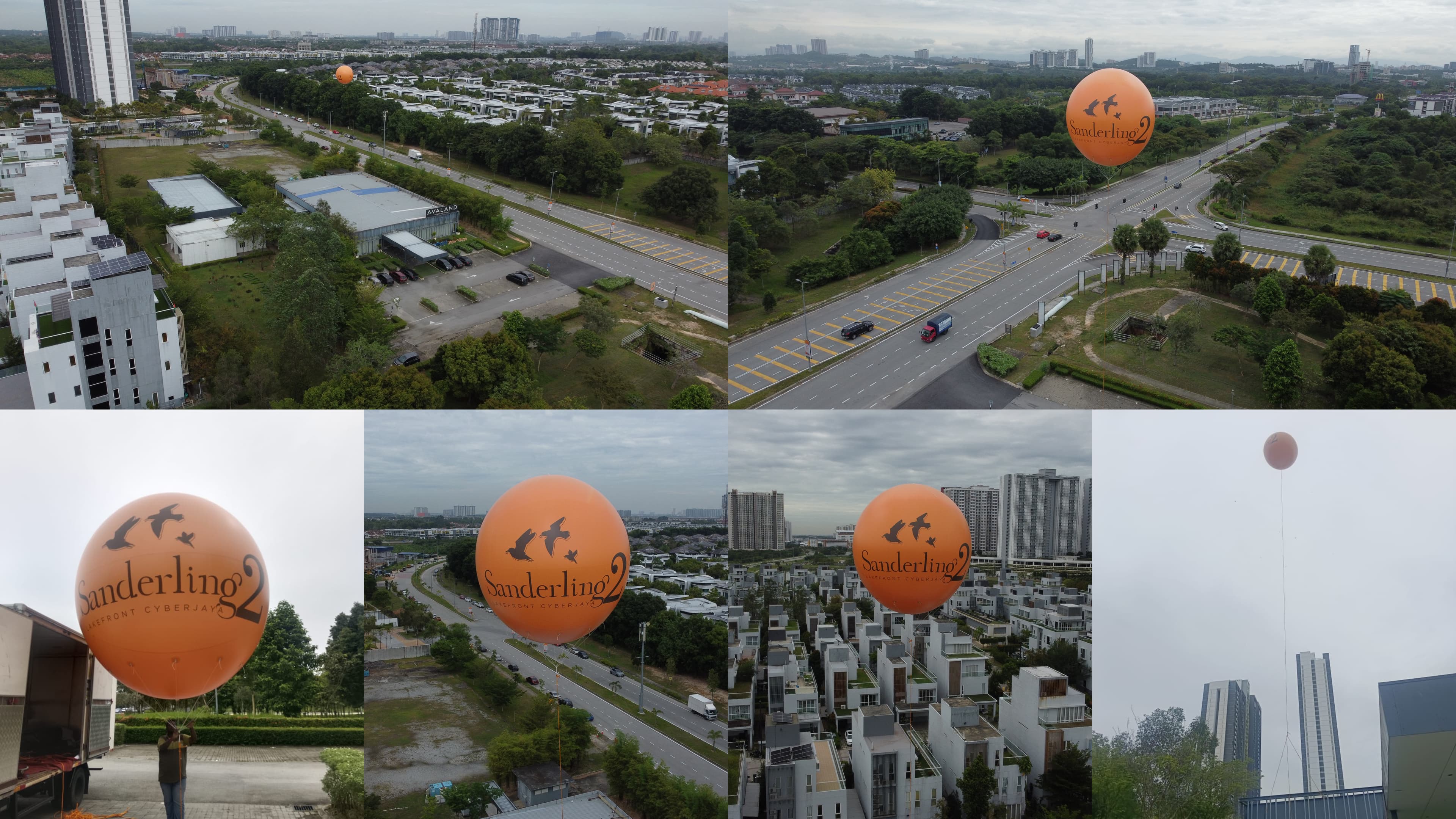 Giant Advertising Balloon at Avaland's Sanderling 2 Lakefront Cyberjaya