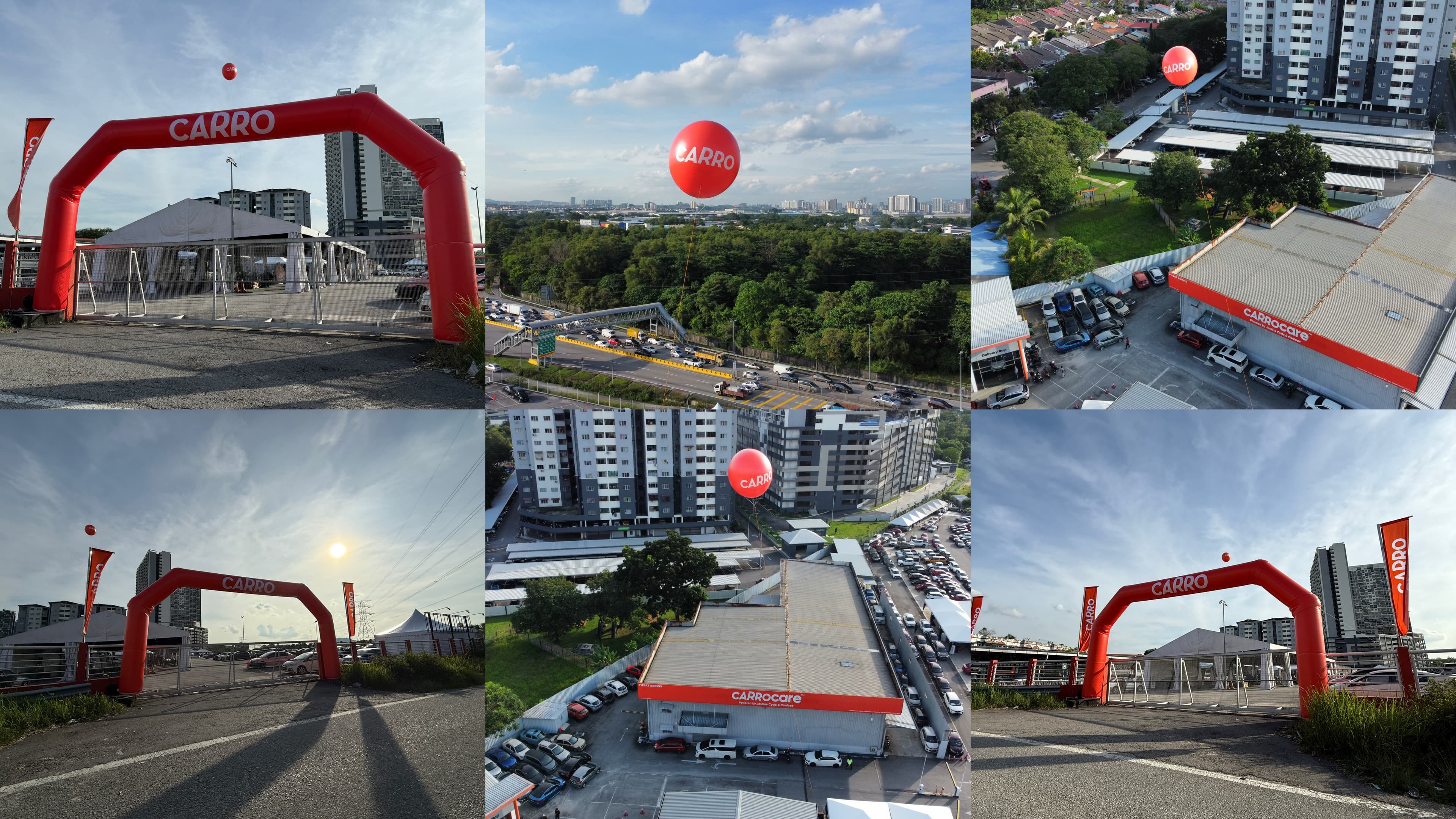 Carro Custom Printed Inflatable Arch and Giant Balloon