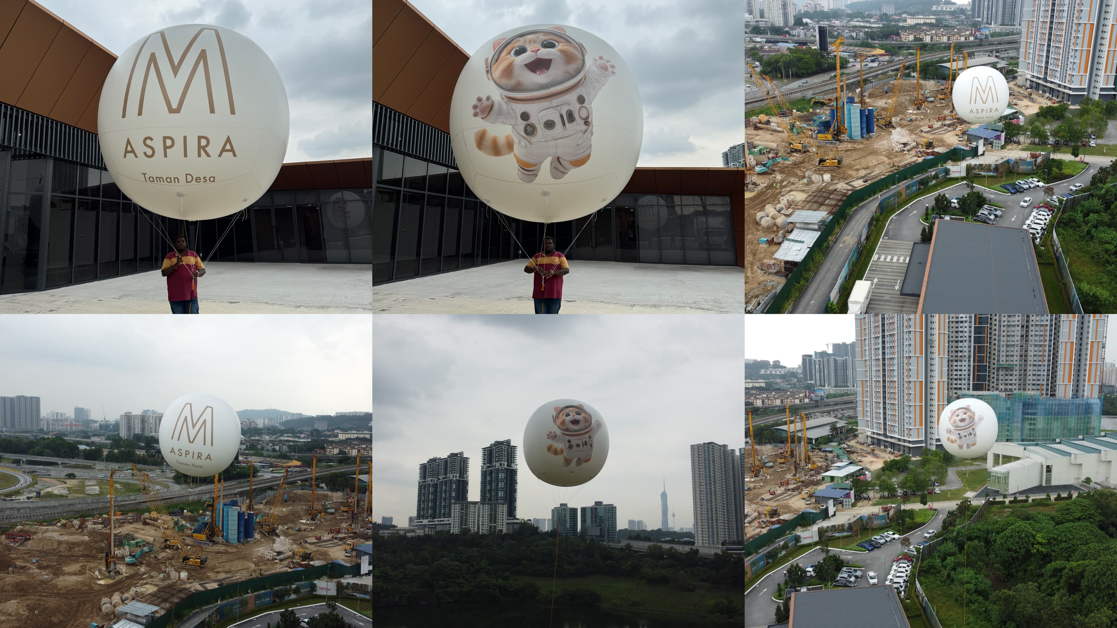 Giant Advertising Balloon at M Aspira, Taman Desa