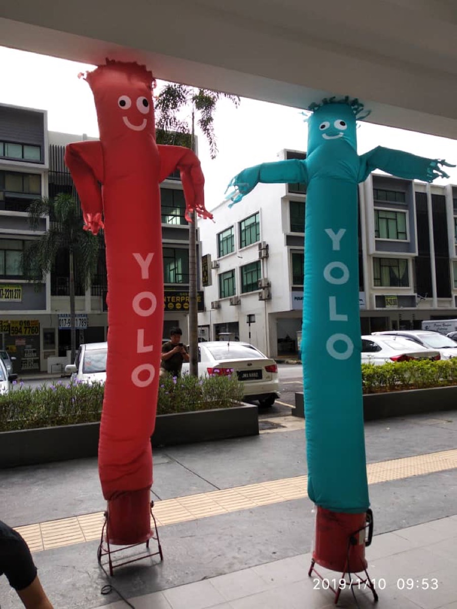 Straight Tube Skydancer with Simple Arms 10ft tall