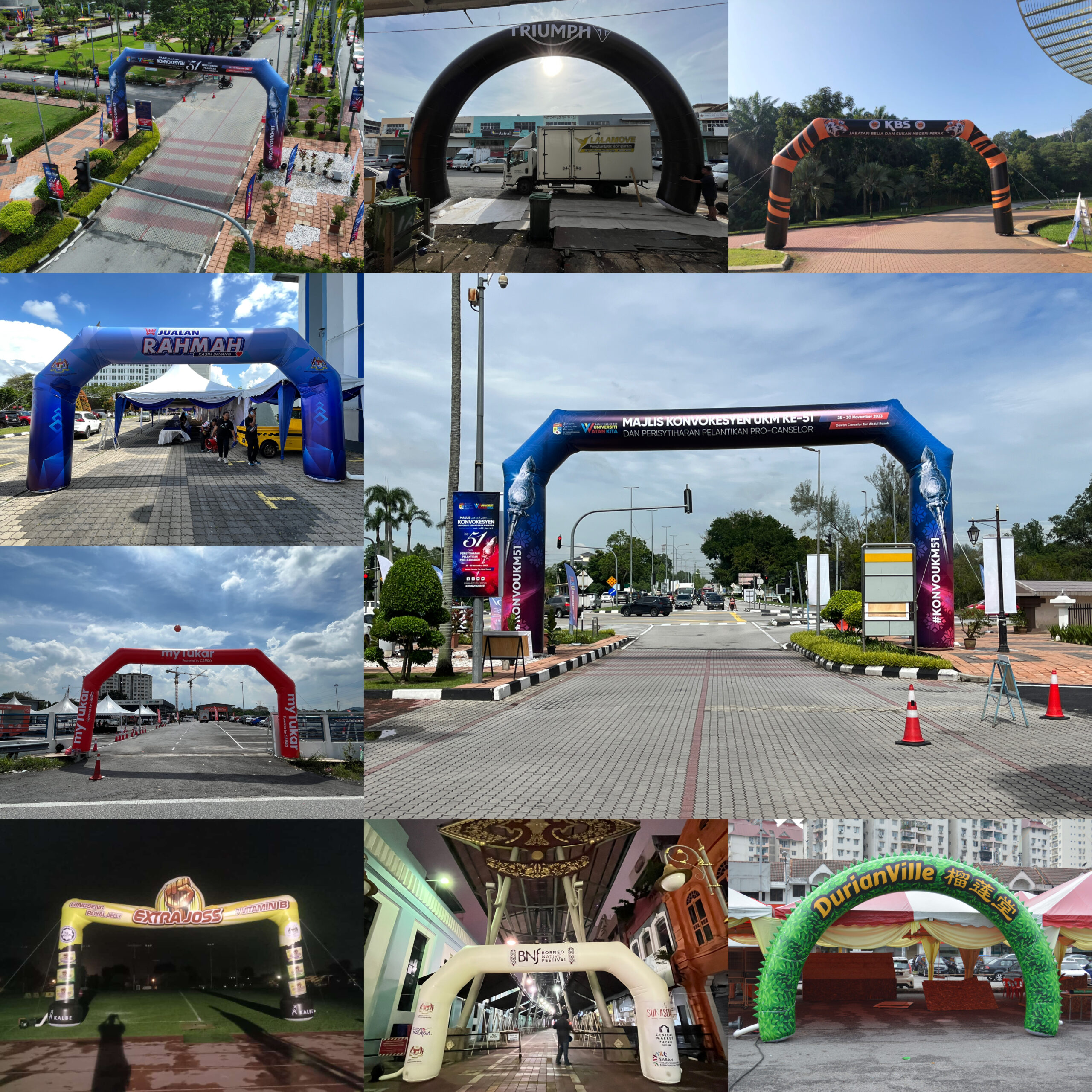 Marathon inflatable arch Malaysia