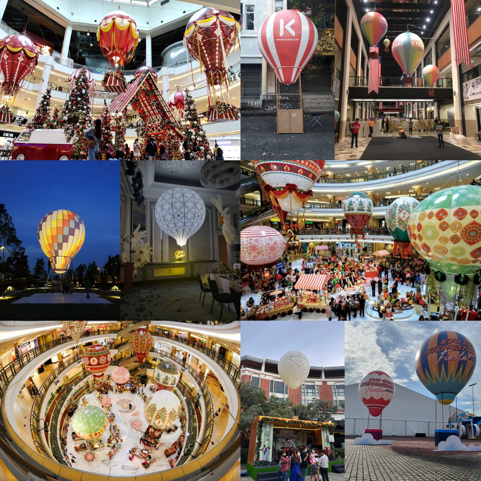 Hot air balloon replica photo booth Malaysia