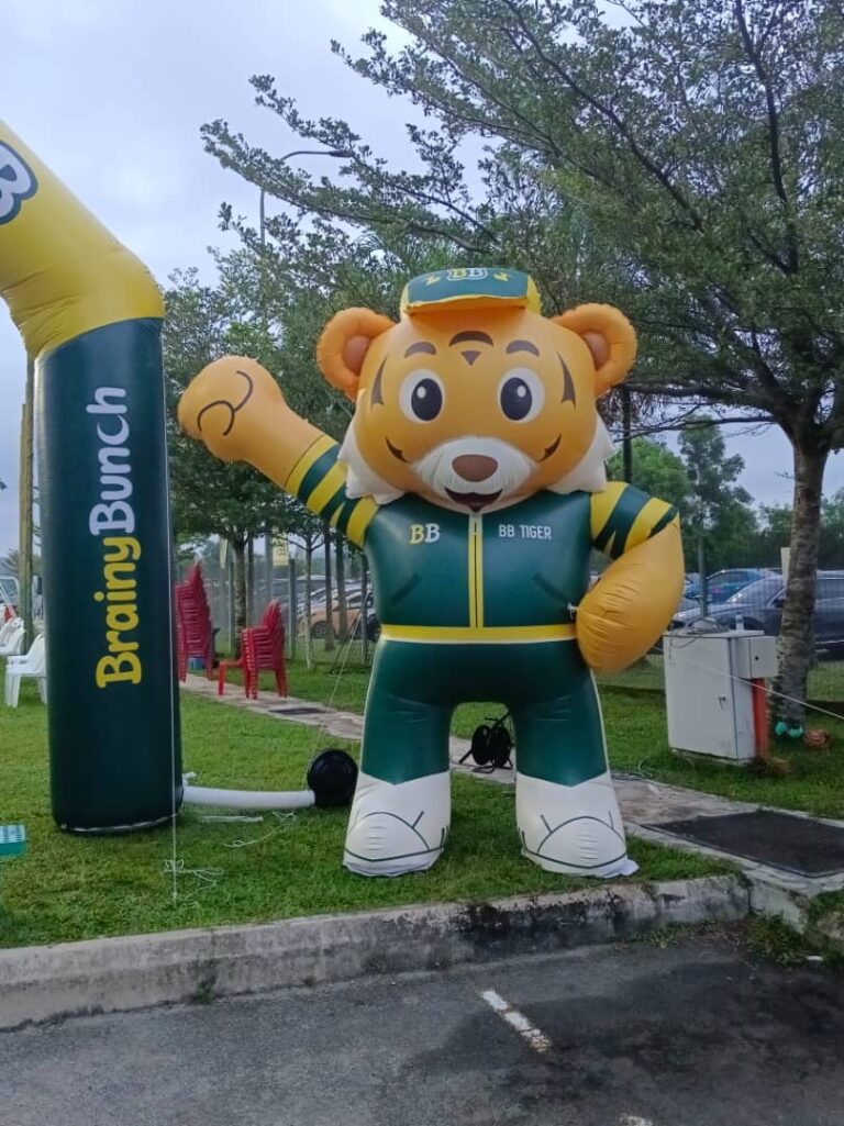 Maskot Inflatable Harimau Brainy Bunch — photo 3