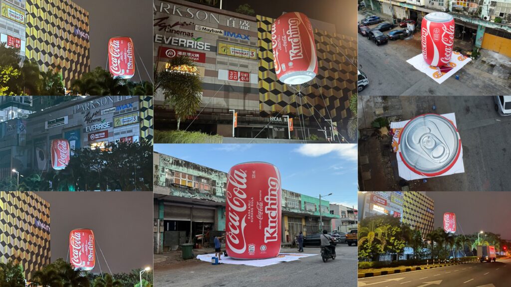 Inflatable Coca-Cola di Viva City Mall, Kuching, Sarawak — photo 6