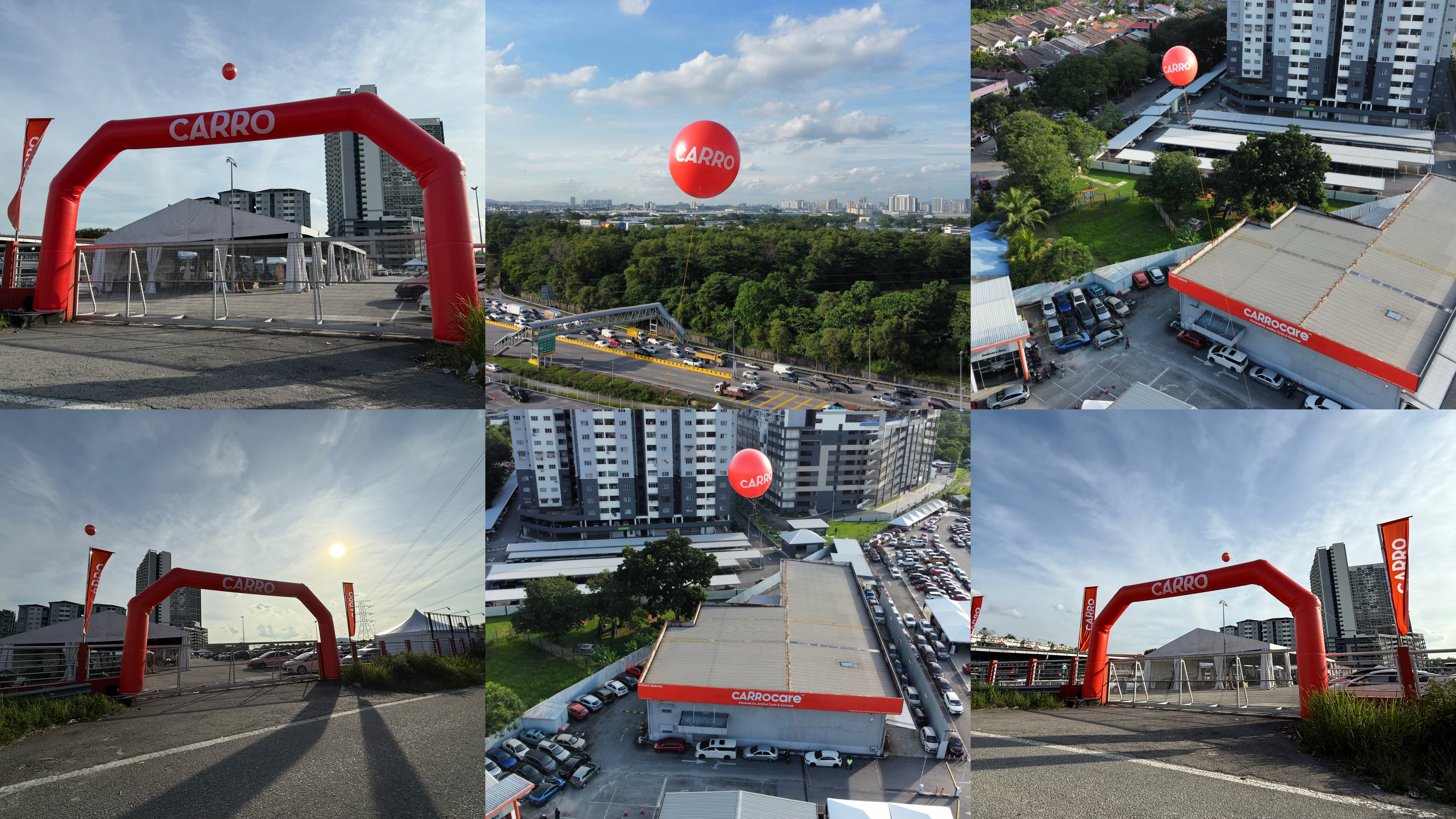 Carro Custom Printed Inflatable Arch and Giant Balloon