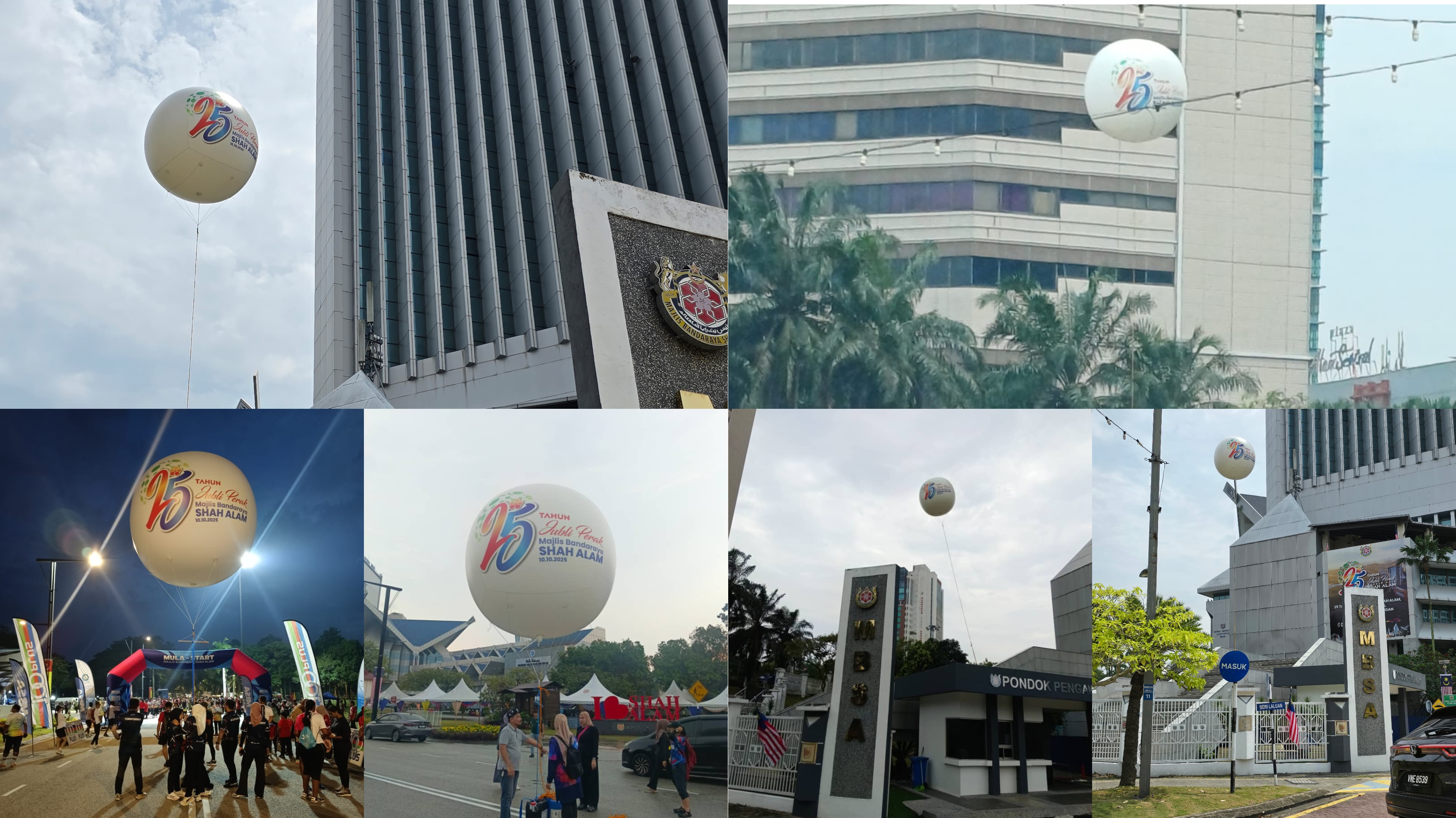 MBSA 25 Tahun Jubli Perak Giant Balloons