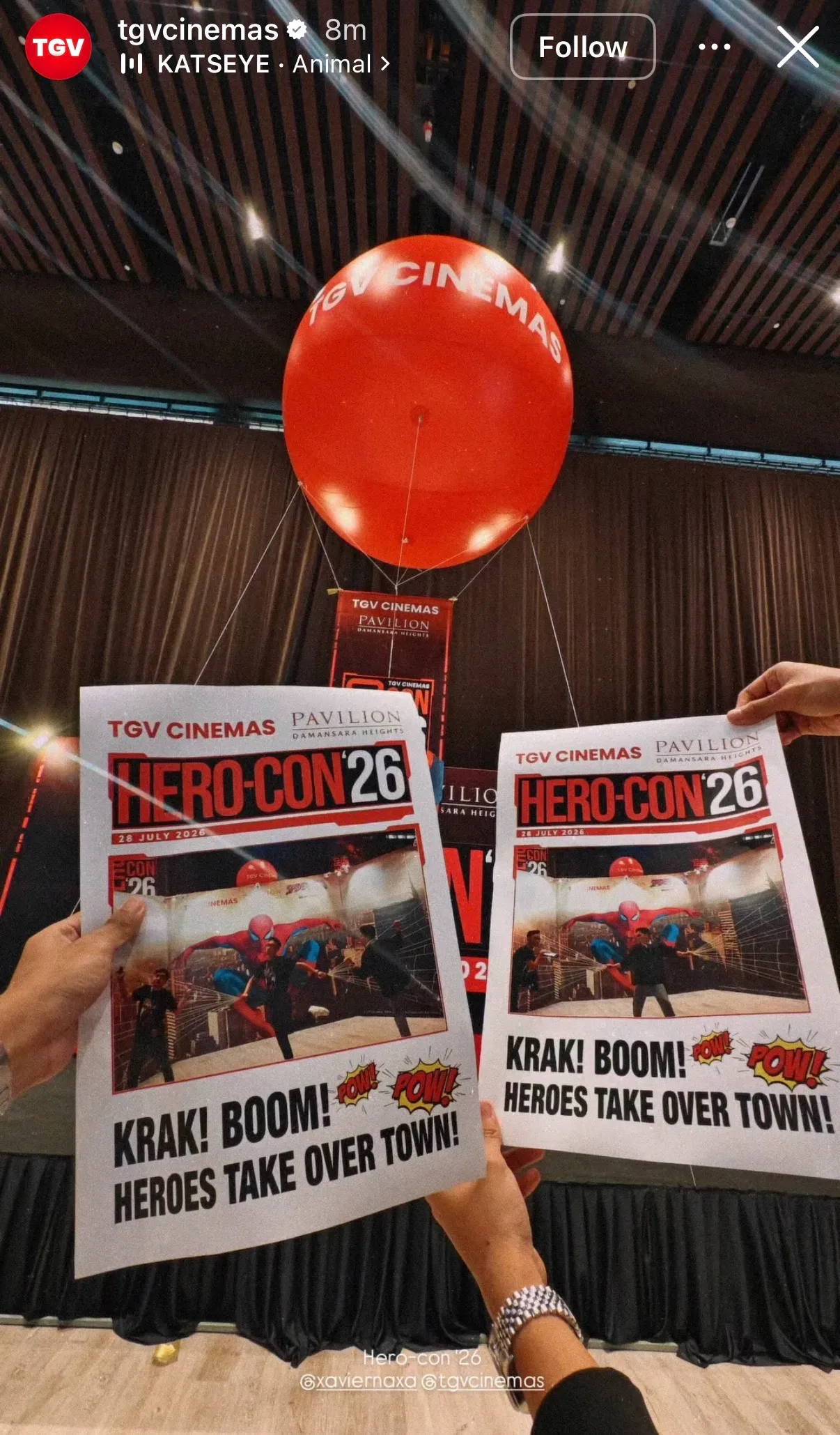 TGV Cinemas Giant Balloon Launch for Hero-Con '26 — photo 1