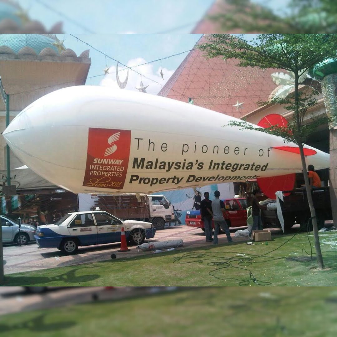 Sunway 活动使用的氦气飞艇充气装置