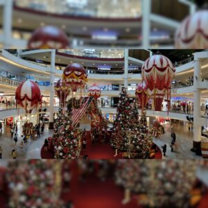 Christmas Hot Air Balloon Replica