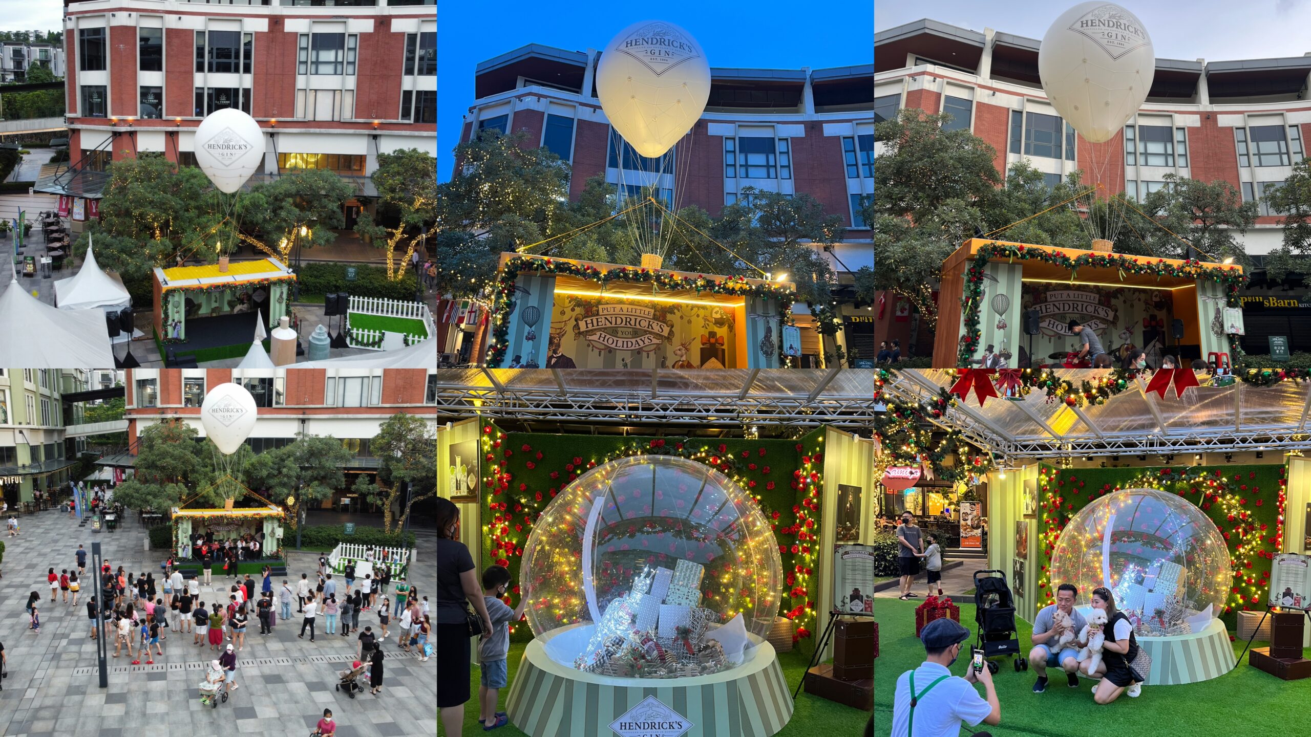 Hendricks Christmas Hot Air Balloon Replica