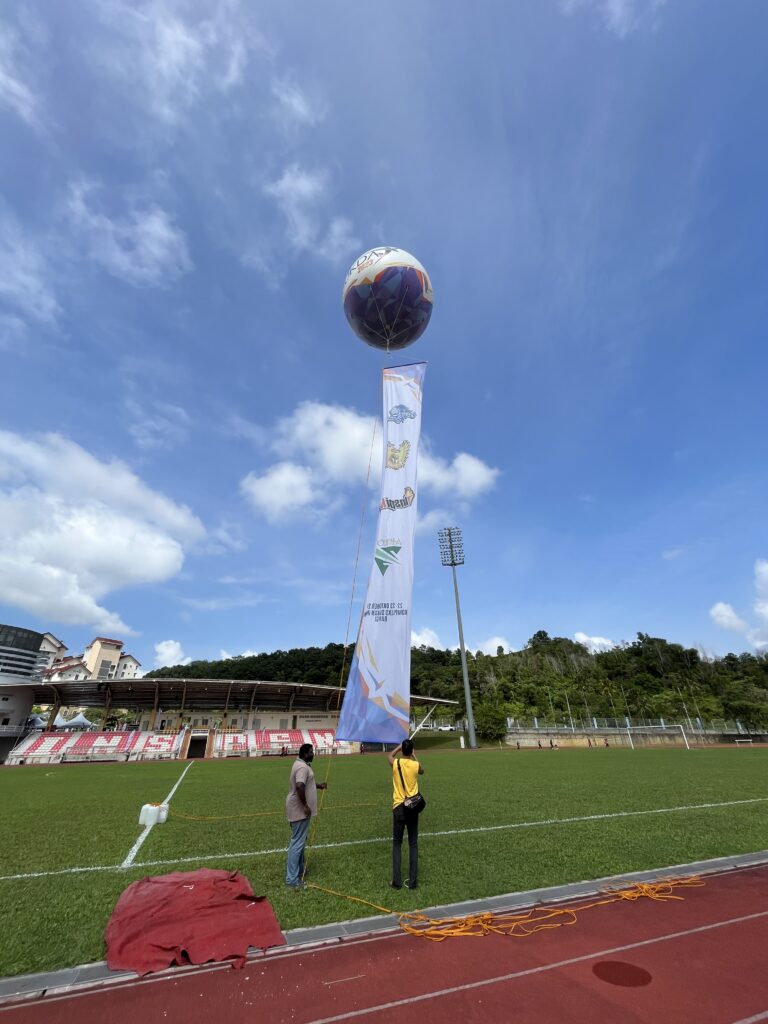 彩旗巨型气球运动开幕式