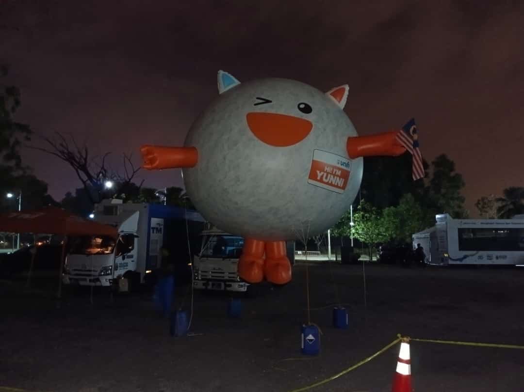 Telekom Malaysia Mascot Inflatable Merdeka Parade 2024