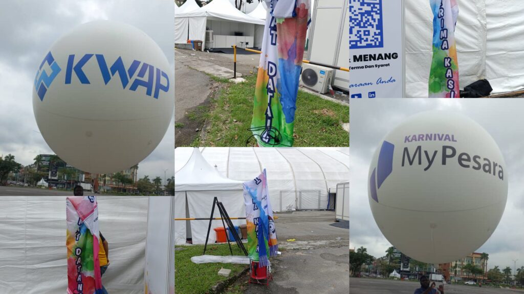 Giant Balloon Sky Dancers at Karnival MyPesara Johor Bharu