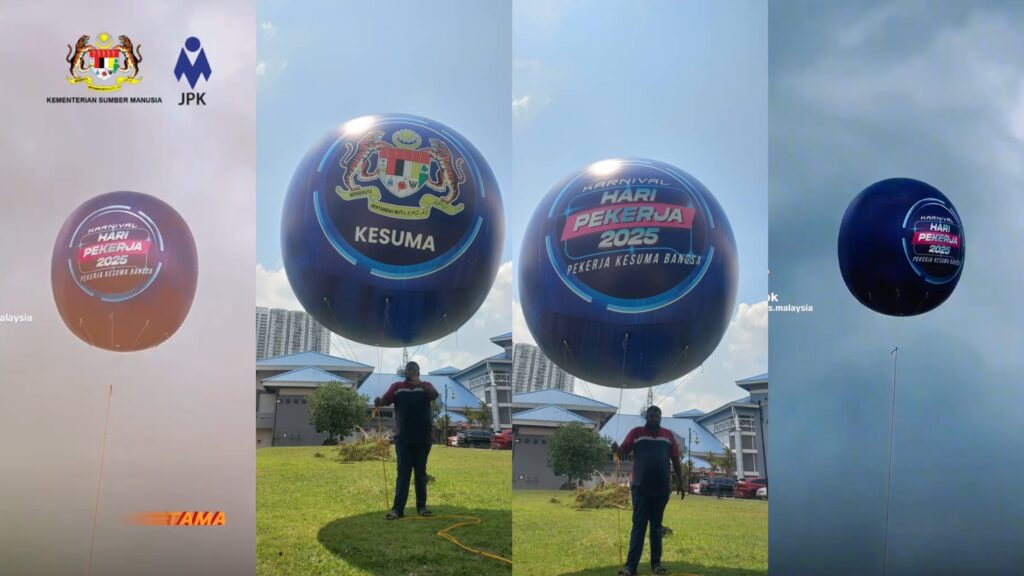 Karnival Hari Pekerja Giant Advertising Balloon