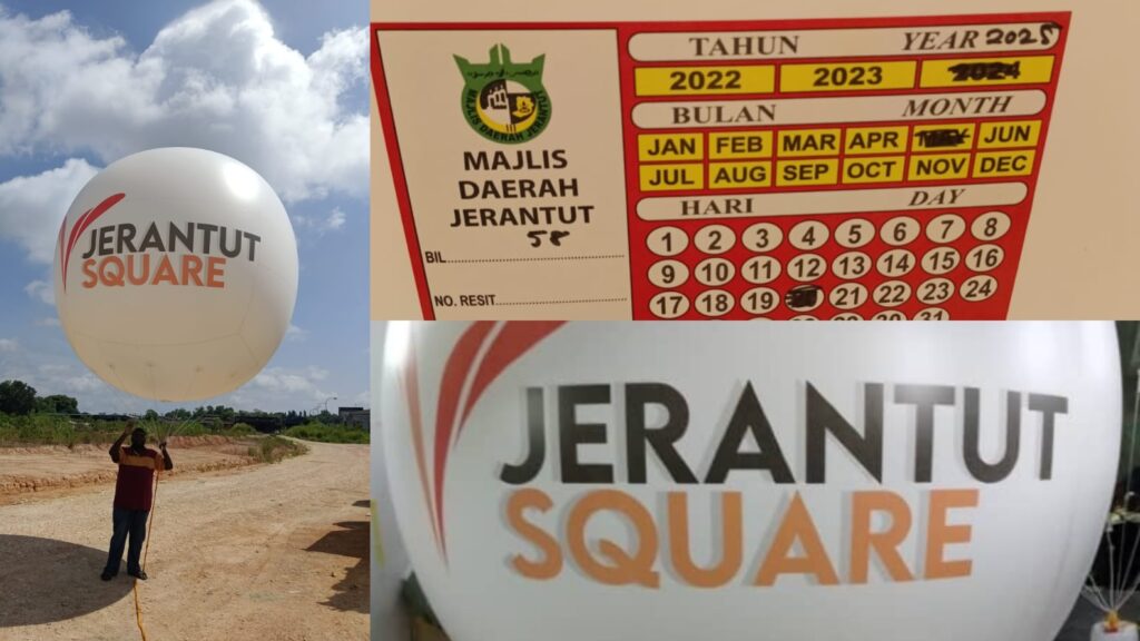 Licensed Giant Balloon at Jerantut Square, Pahang