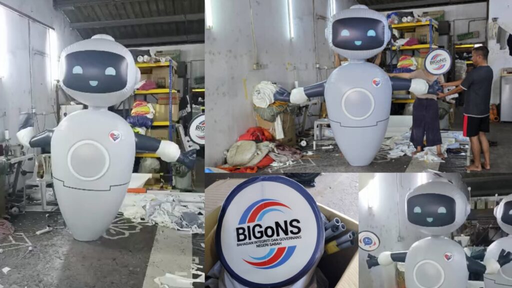 Custom Inflatable Mascot for Bahagian Integriti Dan Governans Negeri Sabah