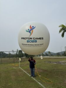 Giant Advertising Balloon at the Proton Car Factory, Tanjung Malim Giant Advertising Balloon at the Proton Car Factory, Tanjung Malim