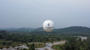 Giant Advertising Balloon at the Proton Car Factory, Tanjung Malim Giant Advertising Balloon at the Proton Car Factory, Tanjung Malim