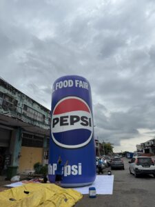 Pepsi Cola Inflatable Can at Kuching, Sarawak, Malaysia