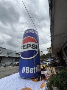 Pepsi Cola Inflatable Can at Kuching, Sarawak, Malaysia