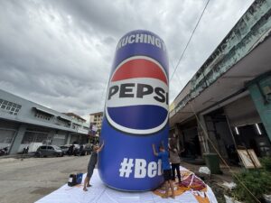 Pepsi Cola Inflatable Can at Kuching, Sarawak, Malaysia