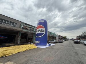 Pepsi Cola Inflatable Can at Kuching, Sarawak, Malaysia
