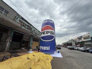 Pepsi Cola Inflatable Can at Kuching, Sarawak, Malaysia