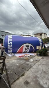 Mega 28 Foot Inflatable Pepsi Can at Kuching, Sarawak, Malaysia
