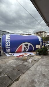 Mega 28 Foot Inflatable Pepsi Can at Kuching, Sarawak, Malaysia