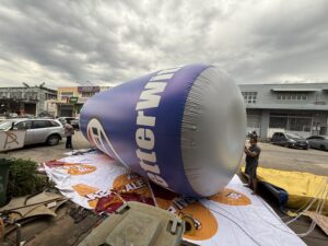 Mega 28 Foot Inflatable Pepsi Can at Kuching, Sarawak, Malaysia