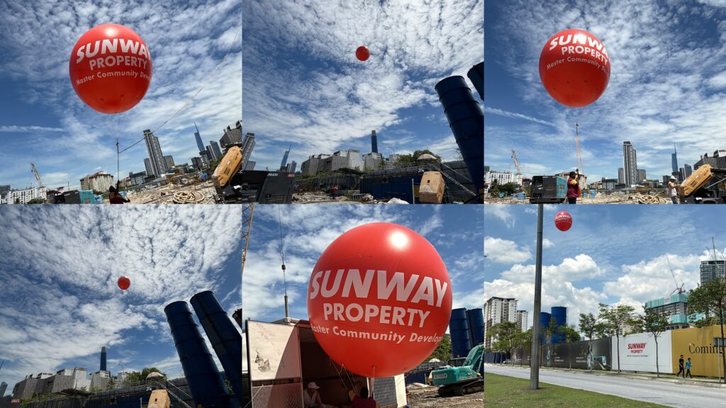 Sunway Cochrane Giant Balloon at Jalan Cochrane