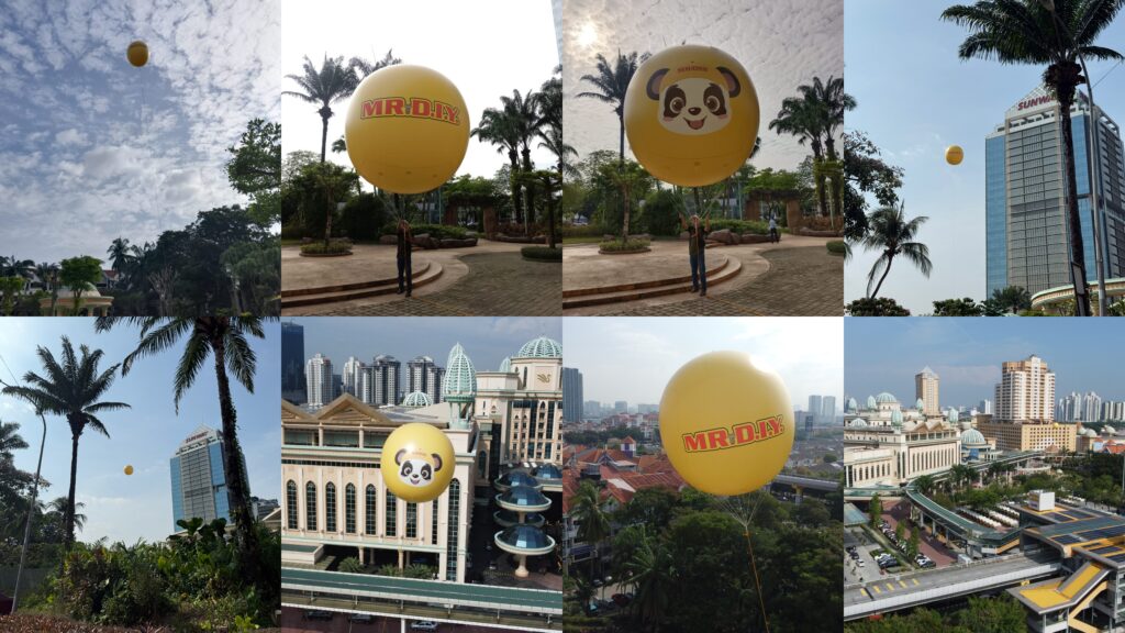 Mr. DIY Giant Advertising Balloon at Sunway Pyramid