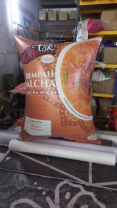 Faiza Spice Packaging Inflatable Replica