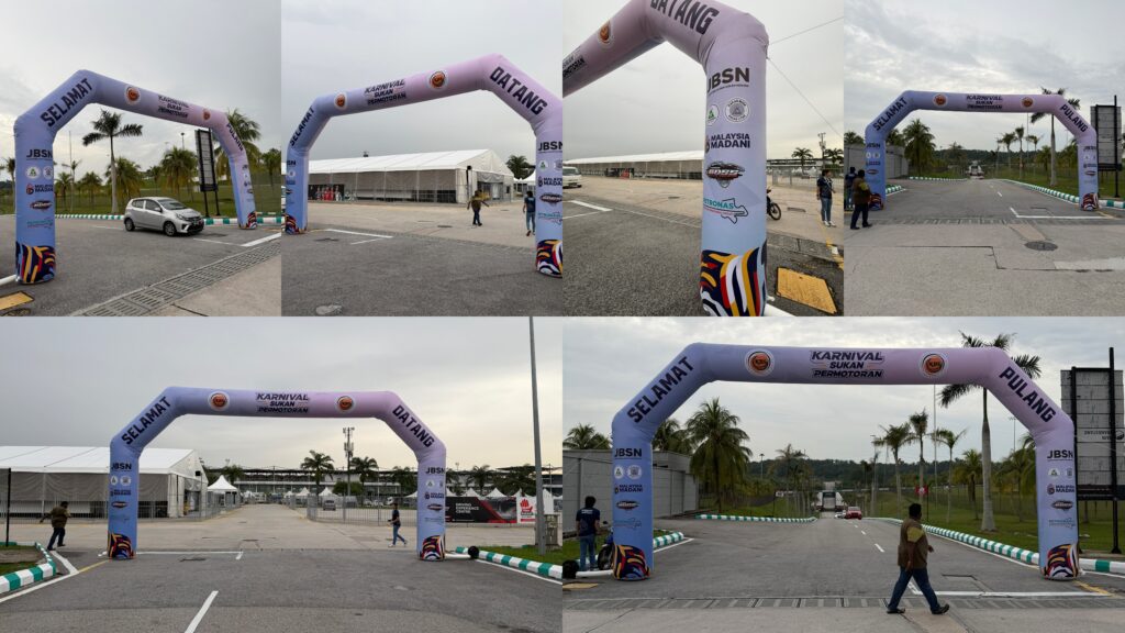 Inflatable Arch at Karnival Sukan Permotoran BOSS Sepang 2025