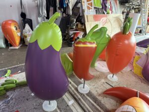 Vegetable Inflatable Replica at NS Fest 2025 in Nilai, Negeri Sembilan