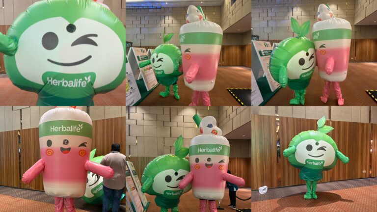 Inflatable Mascot Installation at Setia City Convention Centre for Herbalife