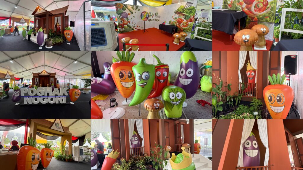 Vegetable Inflatable Replica at NS Fest 2025 in Nilai, Negeri Sembilan