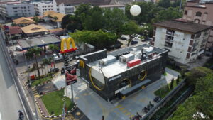Giant Moon Helium Balloon at McDonald’s Titiwangsa, Kuala Lumpur