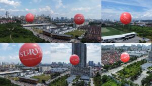 Giant Advertising Balloon at Surya PJ, Dwi Aurora Condominium Property Launching Giant Advertising Balloon at Surya PJ, Dwi Aurora Condominium Property Launching